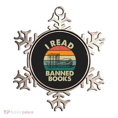 VINTAGE RETRO I READ BANNED BOOKS Ornament
