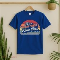 Vintage Retro It's A Throat Punch Kinda Day Gift T-Shirt thumb 2
