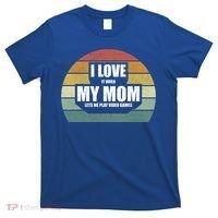 Vintage Retro I Love It When My Mom Lets Me Play Video Games Cute Gift T-Shirt thumb 0