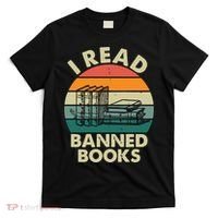 VINTAGE RETRO I READ BANNED BOOKS T-Shirt thumb 0