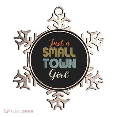 Vintage Retro Just A Small Town Girl Ornament