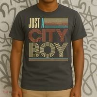 Vintage Retro Just A CityBoy T-Shirt thumb 3