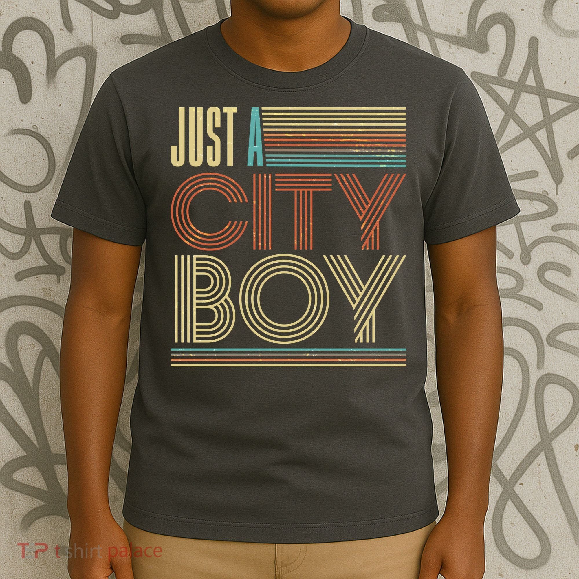 Vintage Retro Just A CityBoy T-Shirt