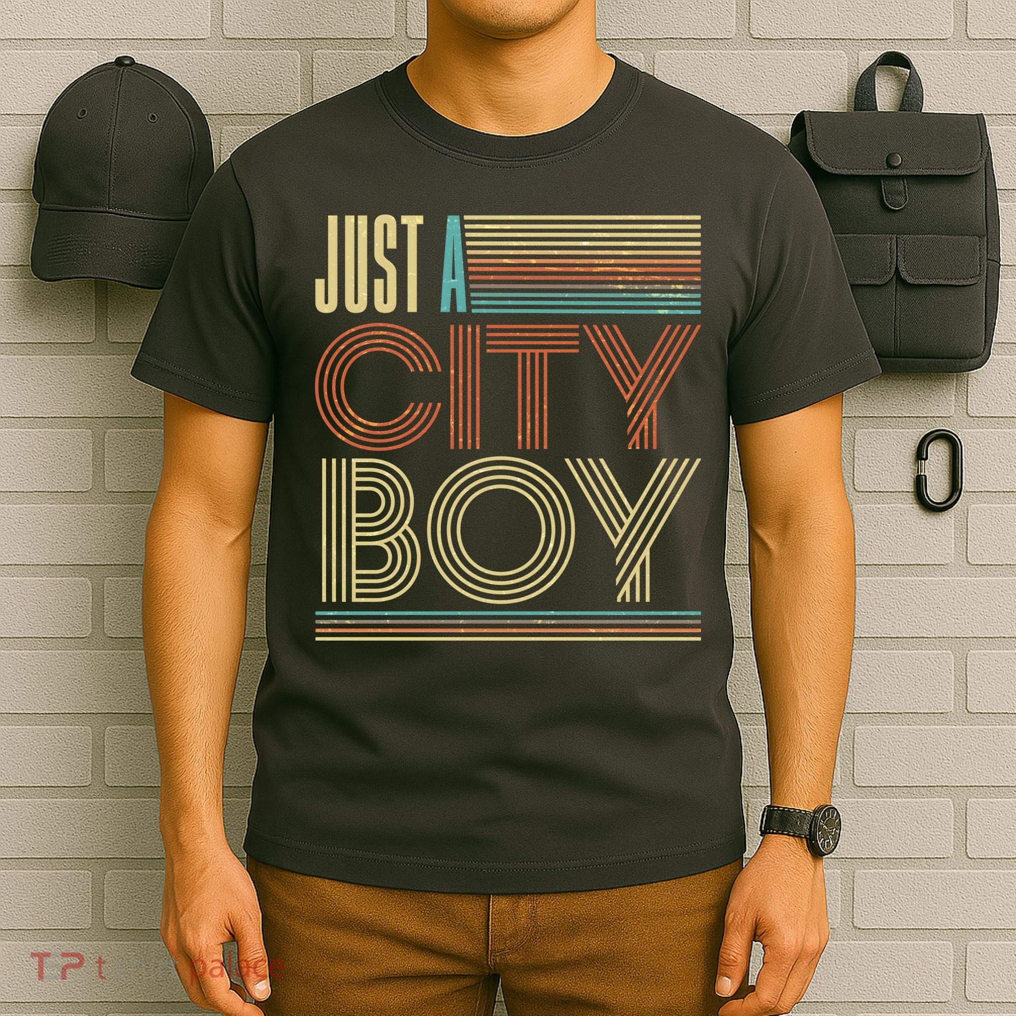 Vintage Retro Just A CityBoy T-Shirt