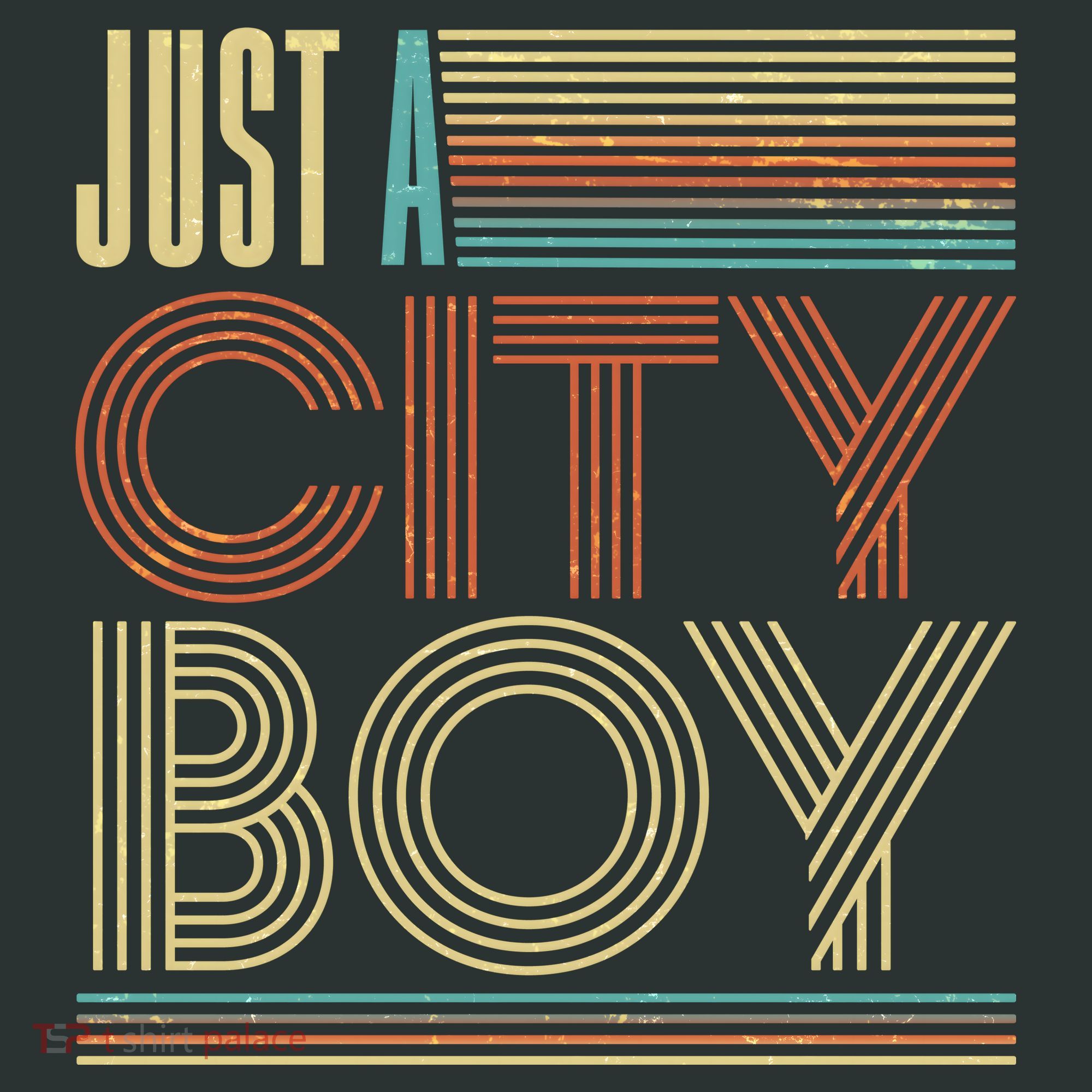 Vintage Retro Just A CityBoy T-Shirt