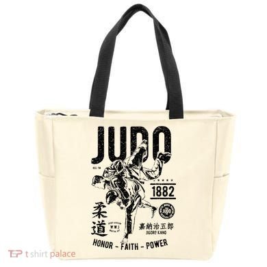 Vintage Retro Judo Tote Bag