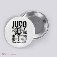 Vintage Retro Judo Button thumb 0