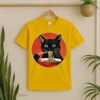 Vintage Retro Japanese Ramen Cat Neko T-Shirt thumb 2