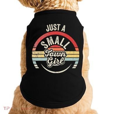 Vintage Retro Just A Small Town Doggie Tank