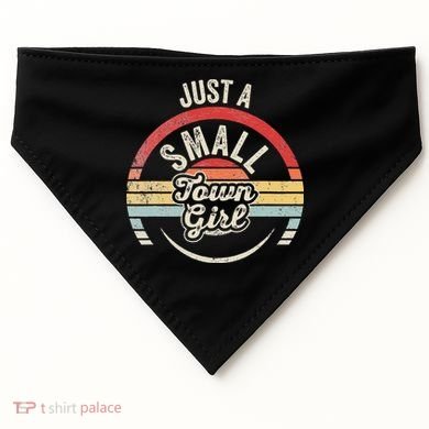 Vintage Retro Just A Small Town USA-Made Doggie Bandana
