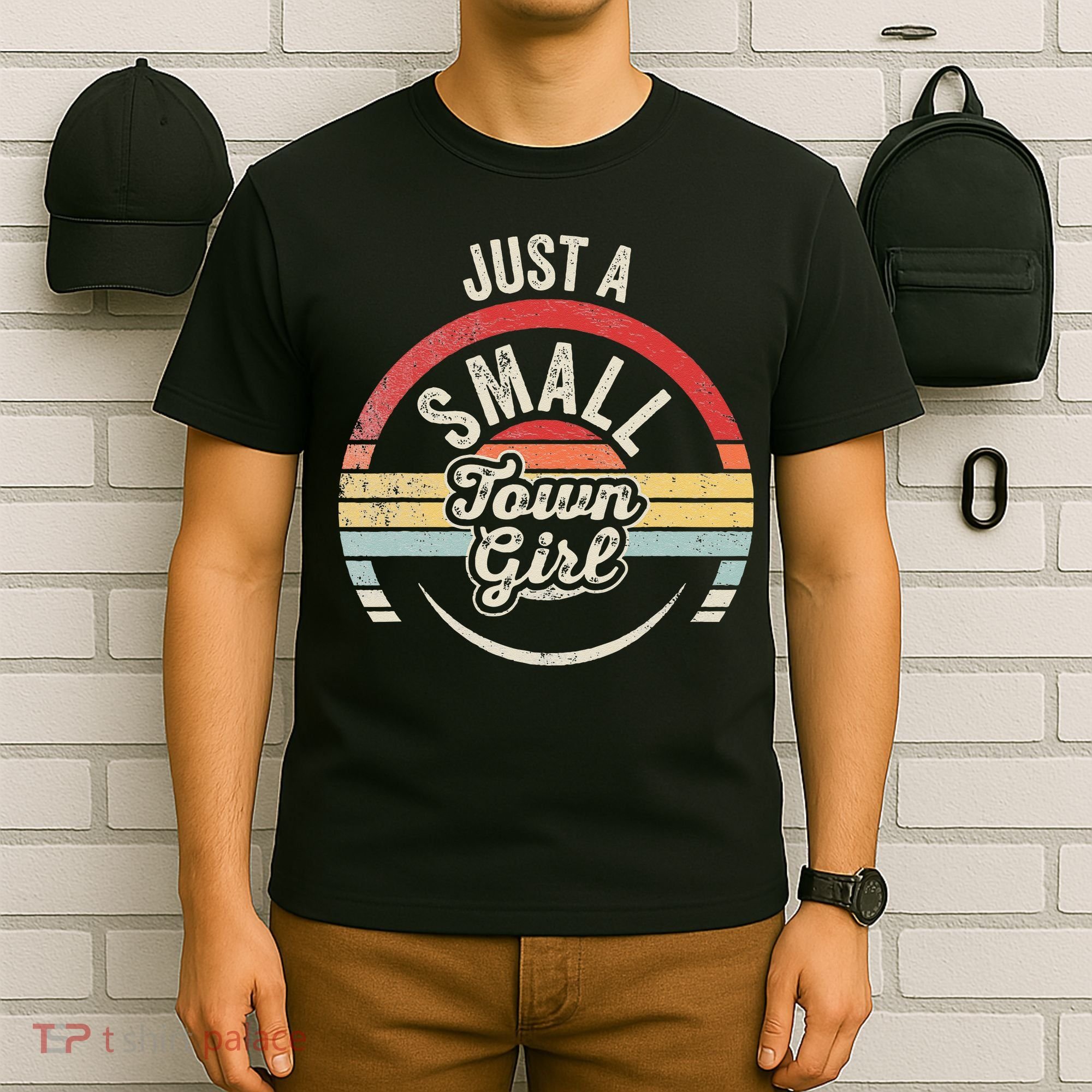 Vintage Retro Just A Small Town T-Shirt
