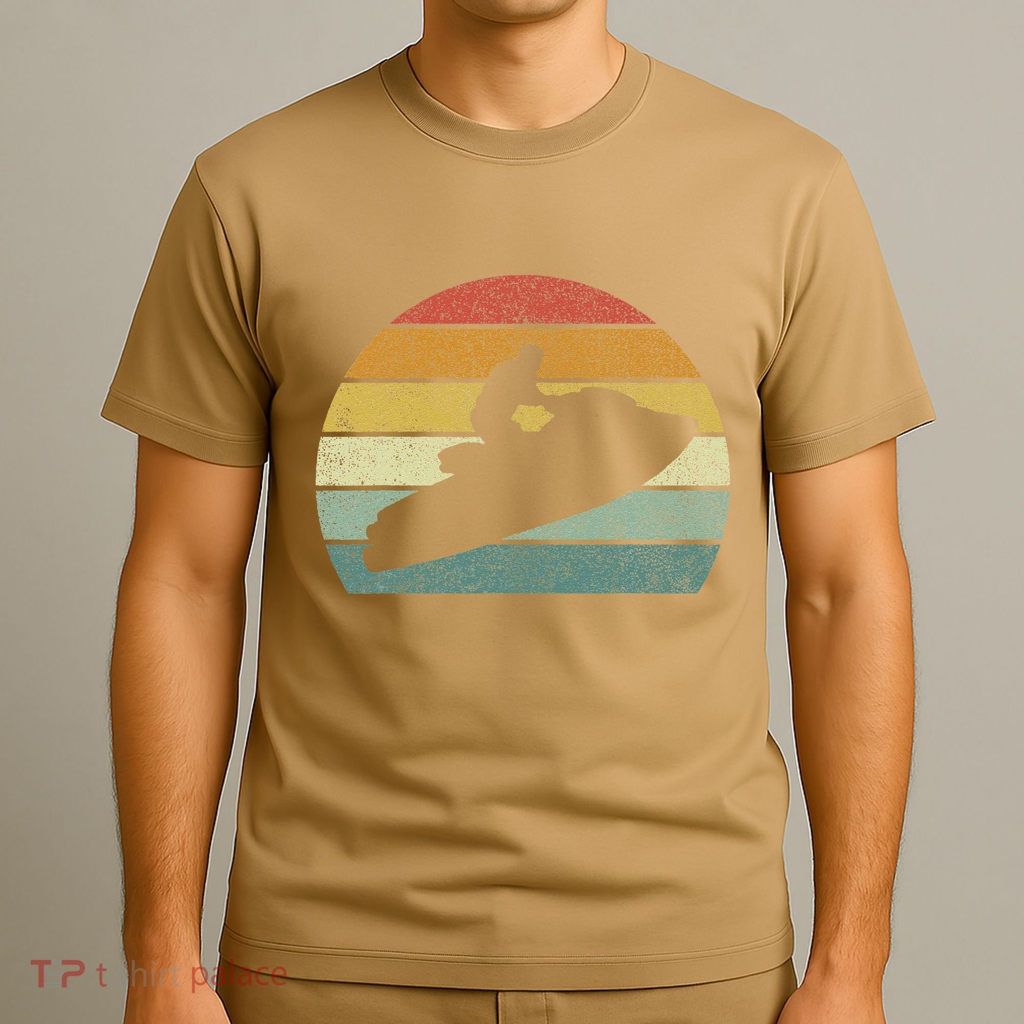 Vintage Retro Jet Ski Athletic Beach Summer Sports Jet Ski T-Shirt