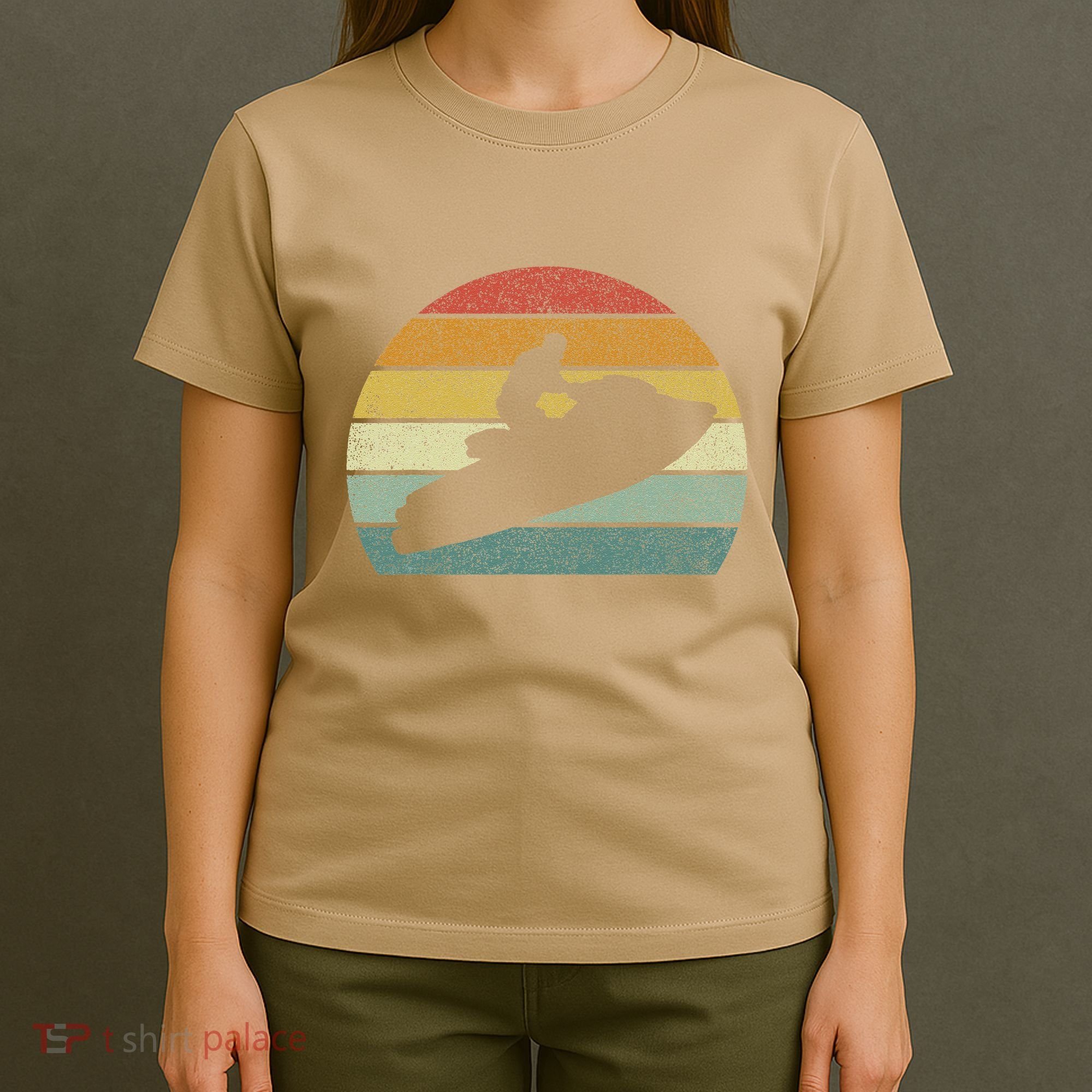 Vintage Retro Jet Ski Athletic Beach Summer Sports Jet Ski T-Shirt