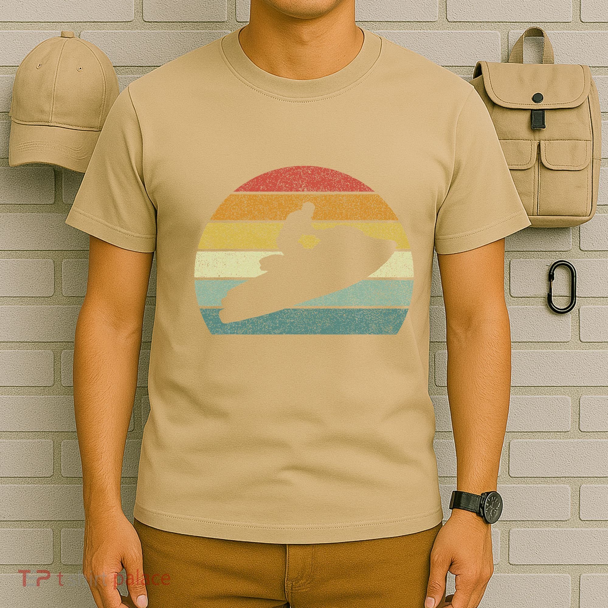 Vintage Retro Jet Ski Athletic Beach Summer Sports Jet Ski T-Shirt