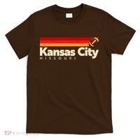 Vintage Retro Kansas City Missouri Football T-Shirt thumb 0