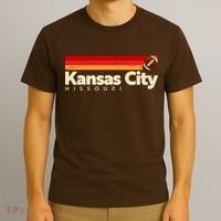 Vintage Retro Kansas City Missouri Football T-Shirt thumb 3