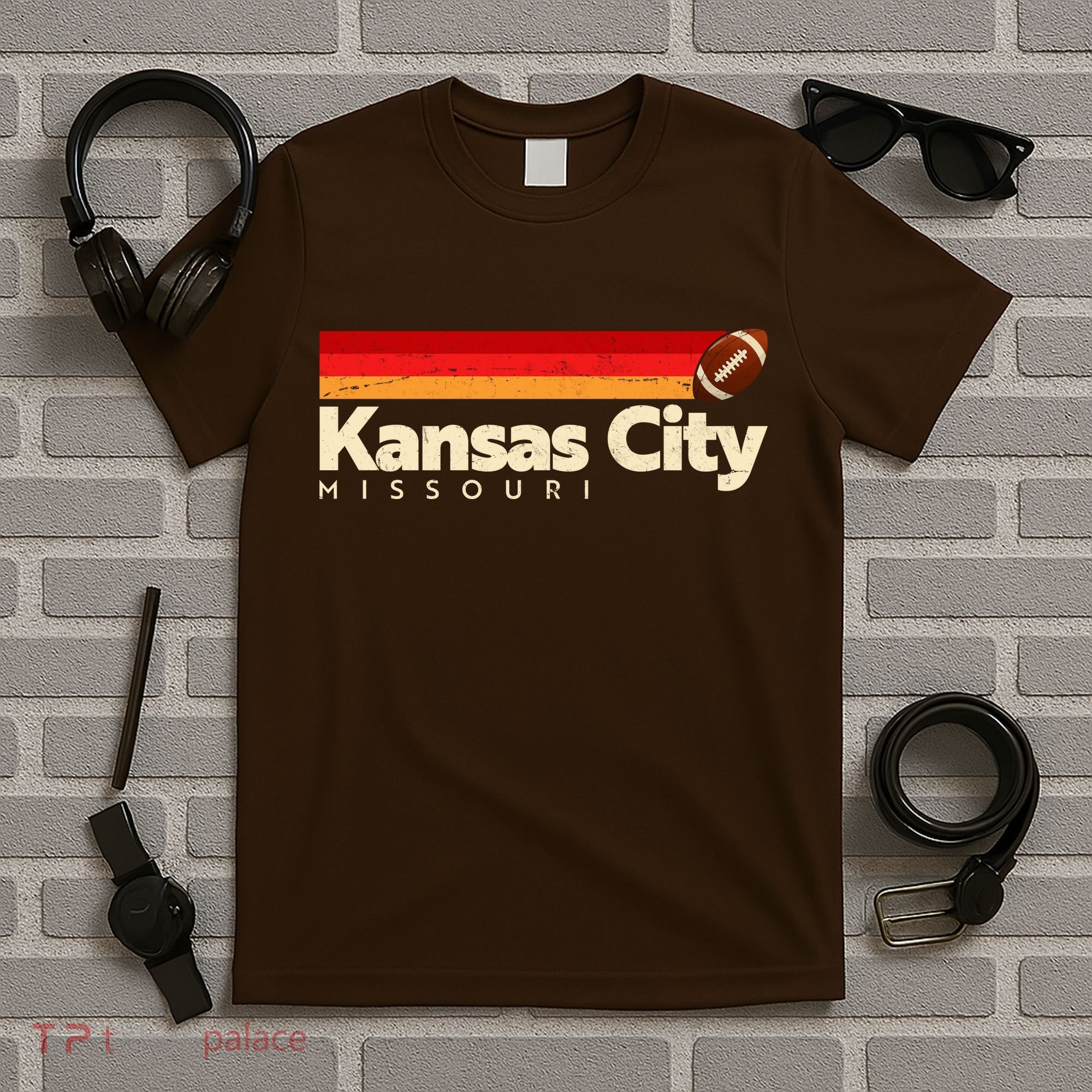 Vintage Retro Kansas City Missouri Football T-Shirt