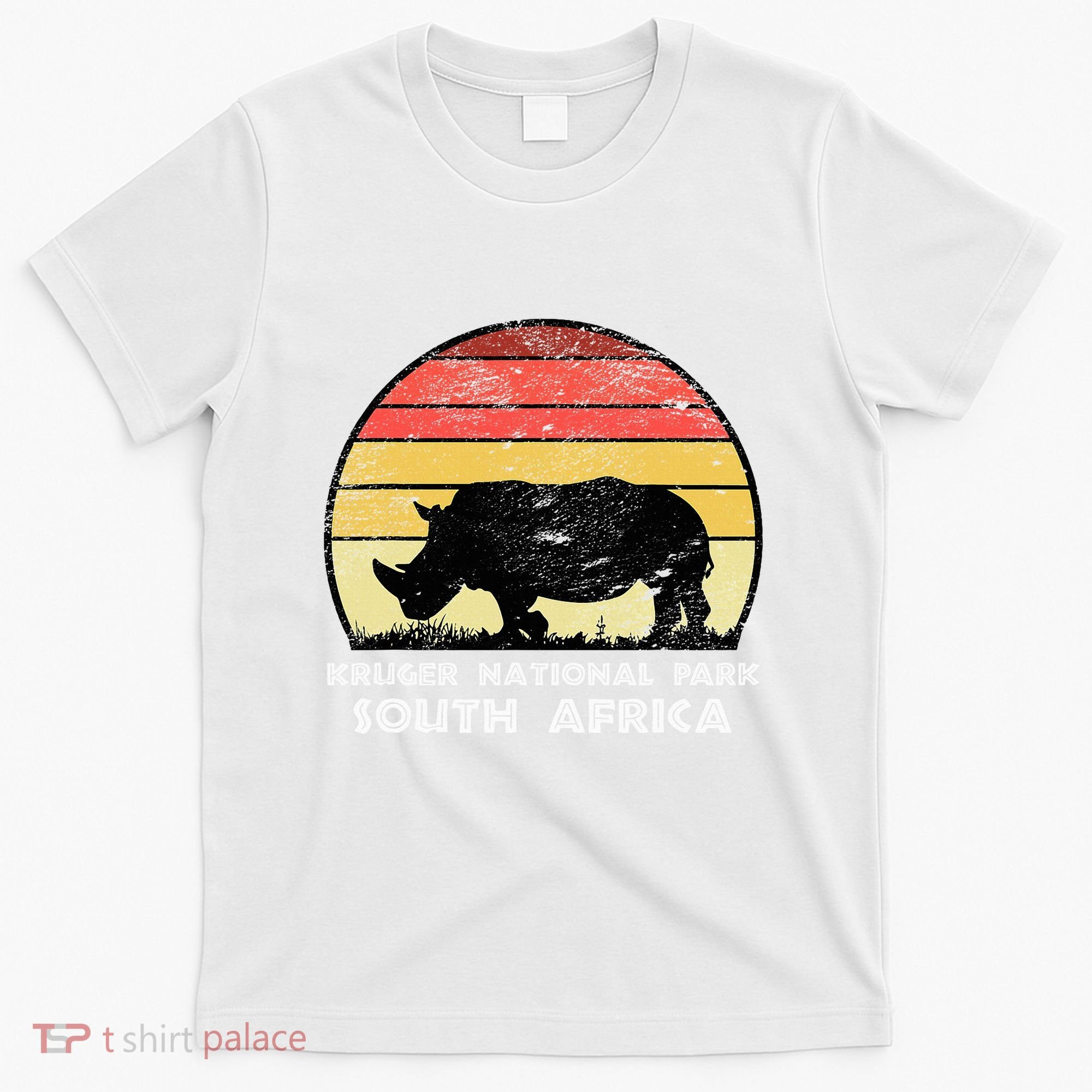 Vintage Retro Kruger National Park South Africa Africa Safa T-Shirt
