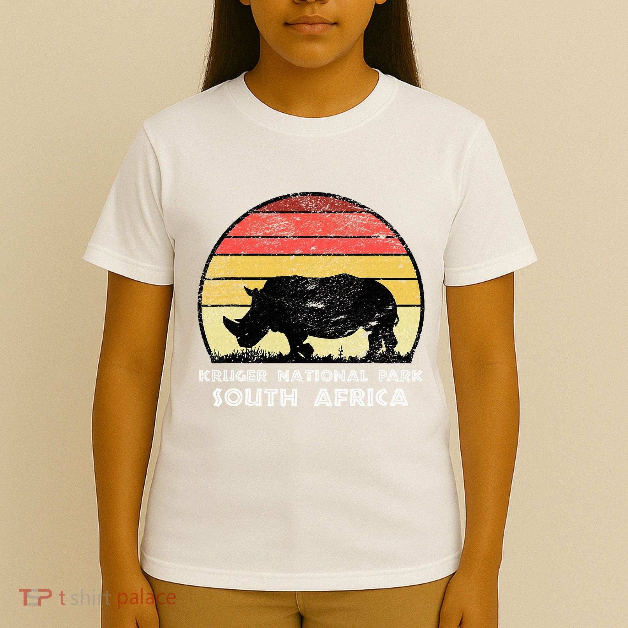 Vintage Retro Kruger National Park South Africa Africa Safa T-Shirt
