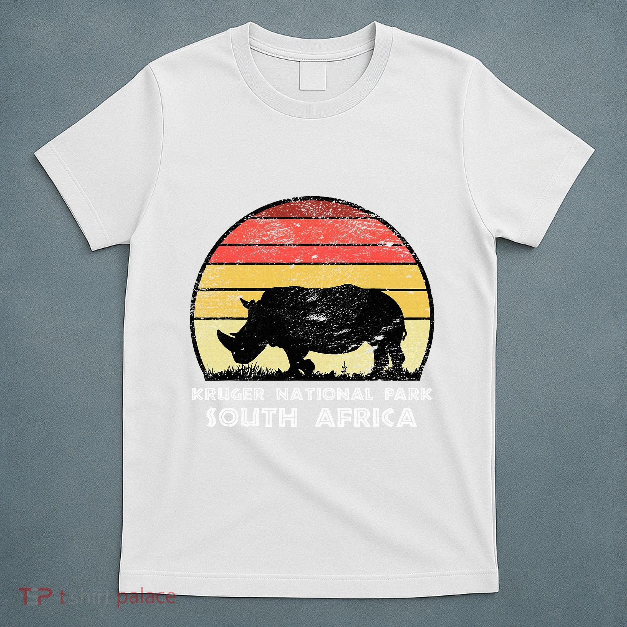 Vintage Retro Kruger National Park South Africa Africa Safa T-Shirt