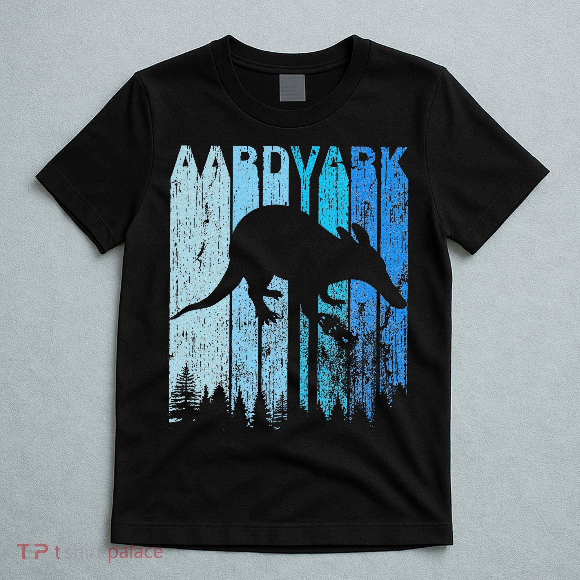 Vintage Retro Love Aardvark Silhouette Funny Animal Lover T-Shirt