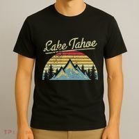 Vintage Retro Lake Tahoe National Forest T-Shirt thumb 3