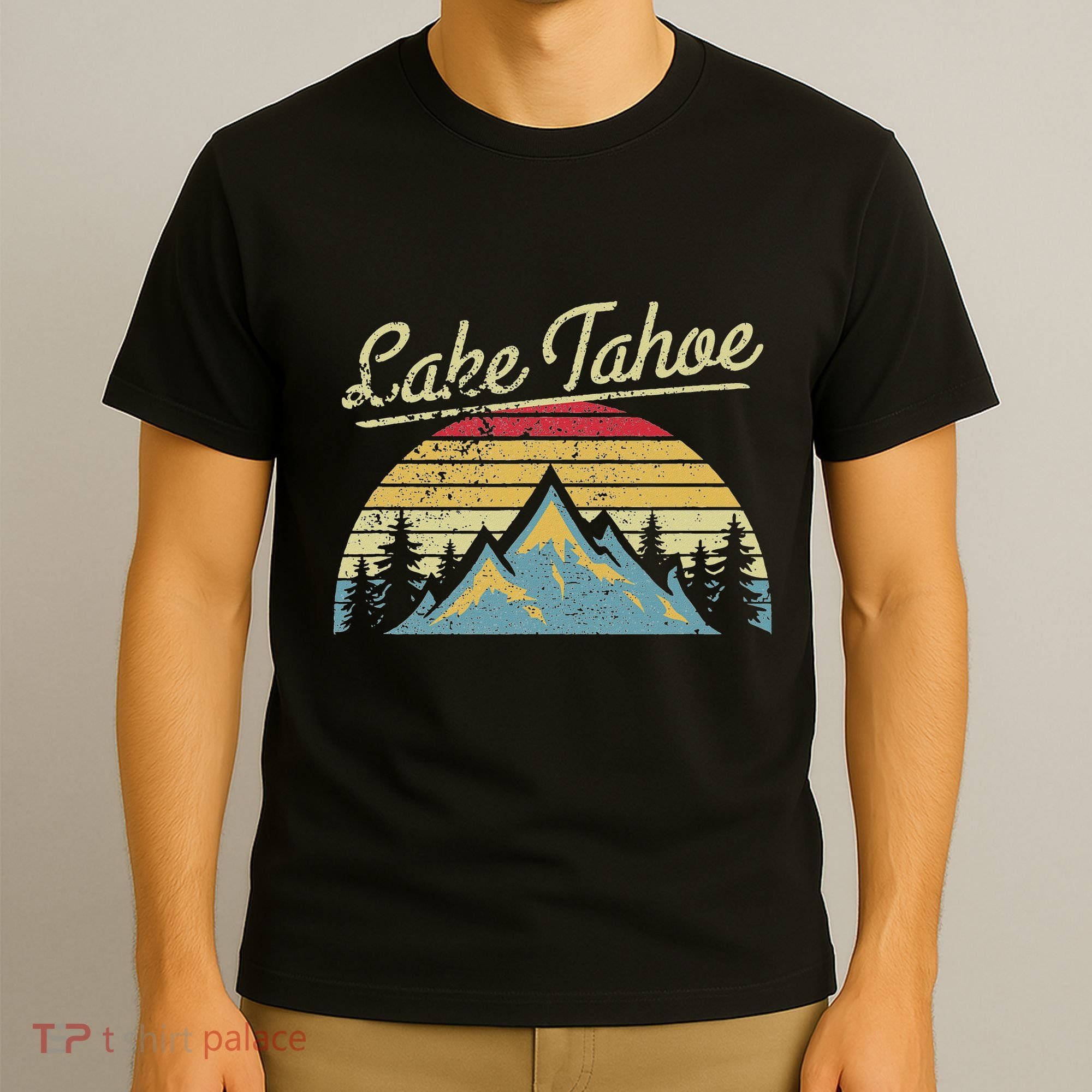 Vintage Retro Lake Tahoe National Forest T-Shirt