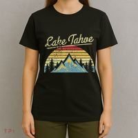 Vintage Retro Lake Tahoe National Forest T-Shirt thumb 4