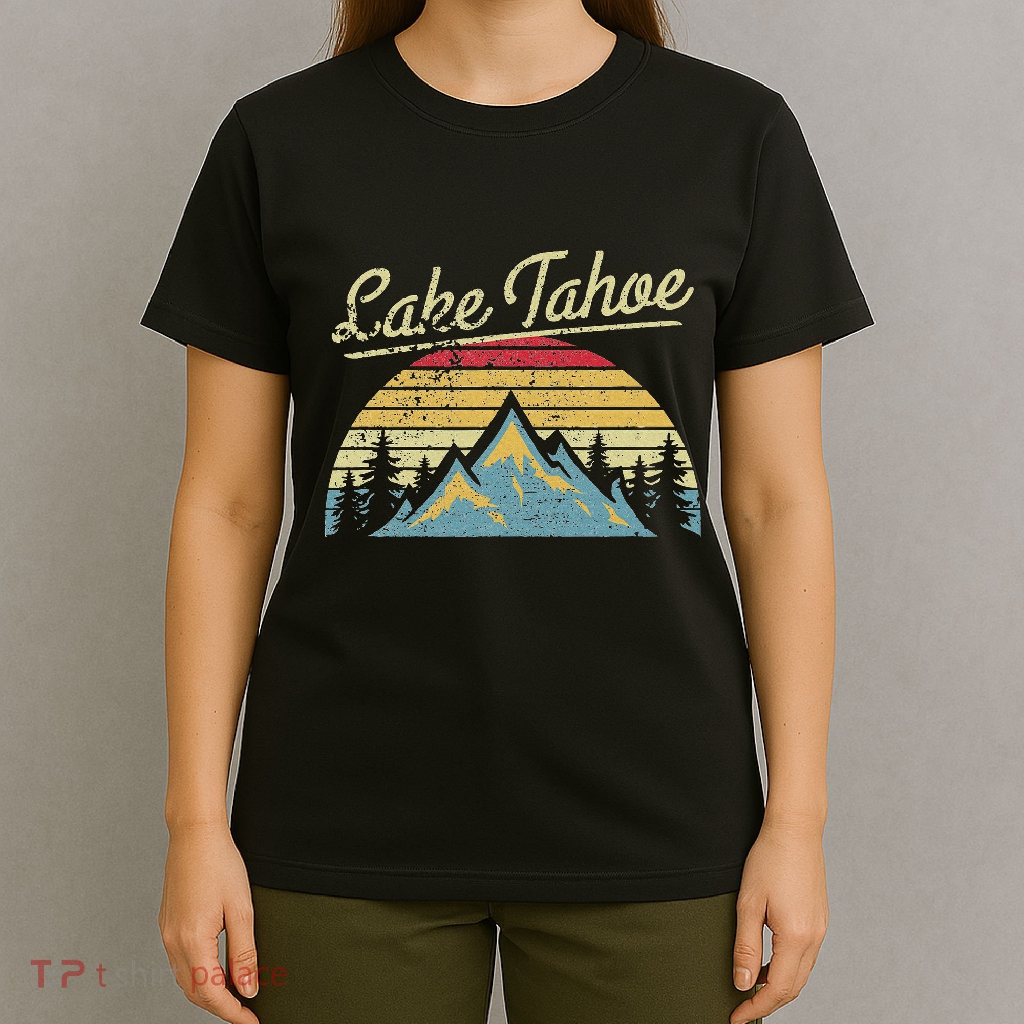 Vintage Retro Lake Tahoe National Forest T-Shirt