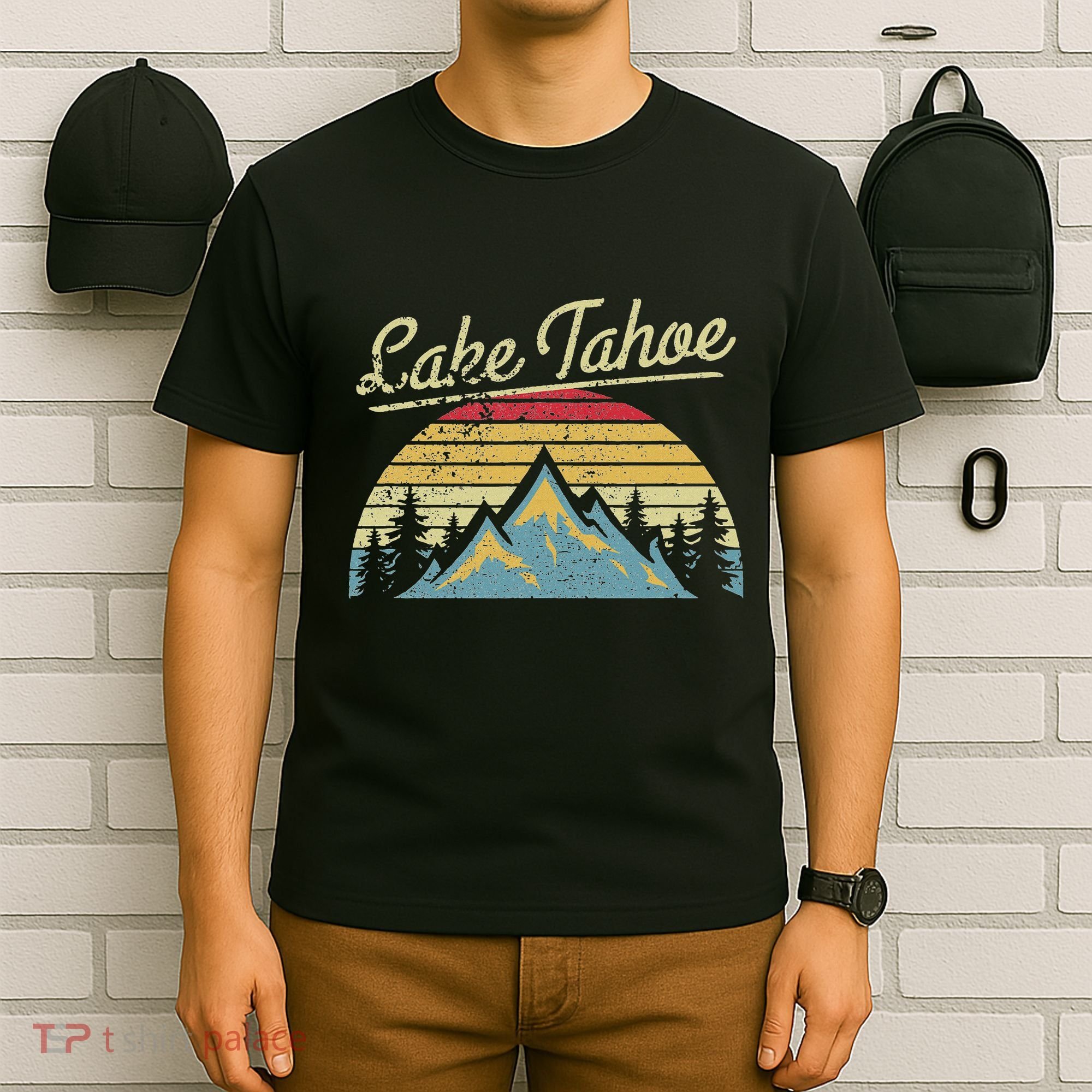 Vintage Retro Lake Tahoe National Forest T-Shirt
