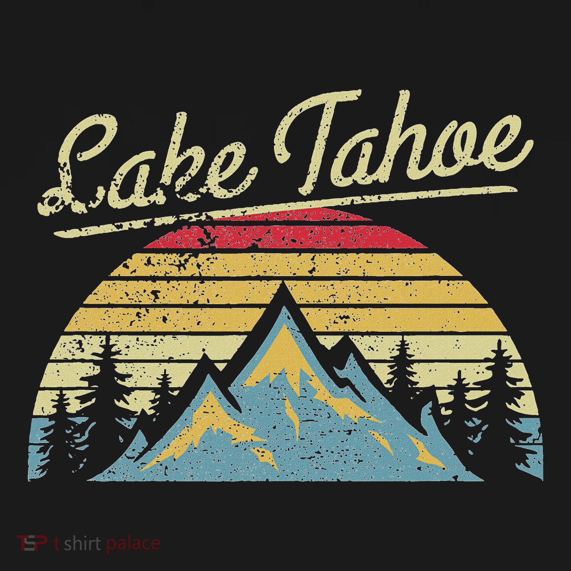 Vintage Retro Lake Tahoe National Forest T-Shirt