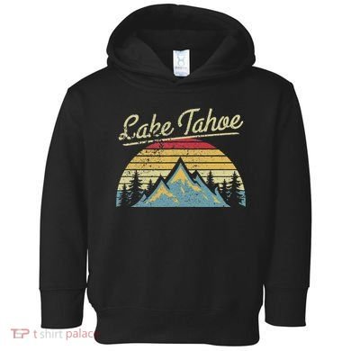 Vintage Retro Lake Tahoe National Forest Toddler Hoodie