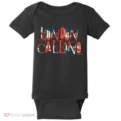 Vintage Retro London Calling Baby Bodysuit