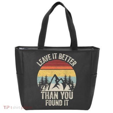 Vintage Retro Leave It Better Than You Found It Gift Camping Tote Bag