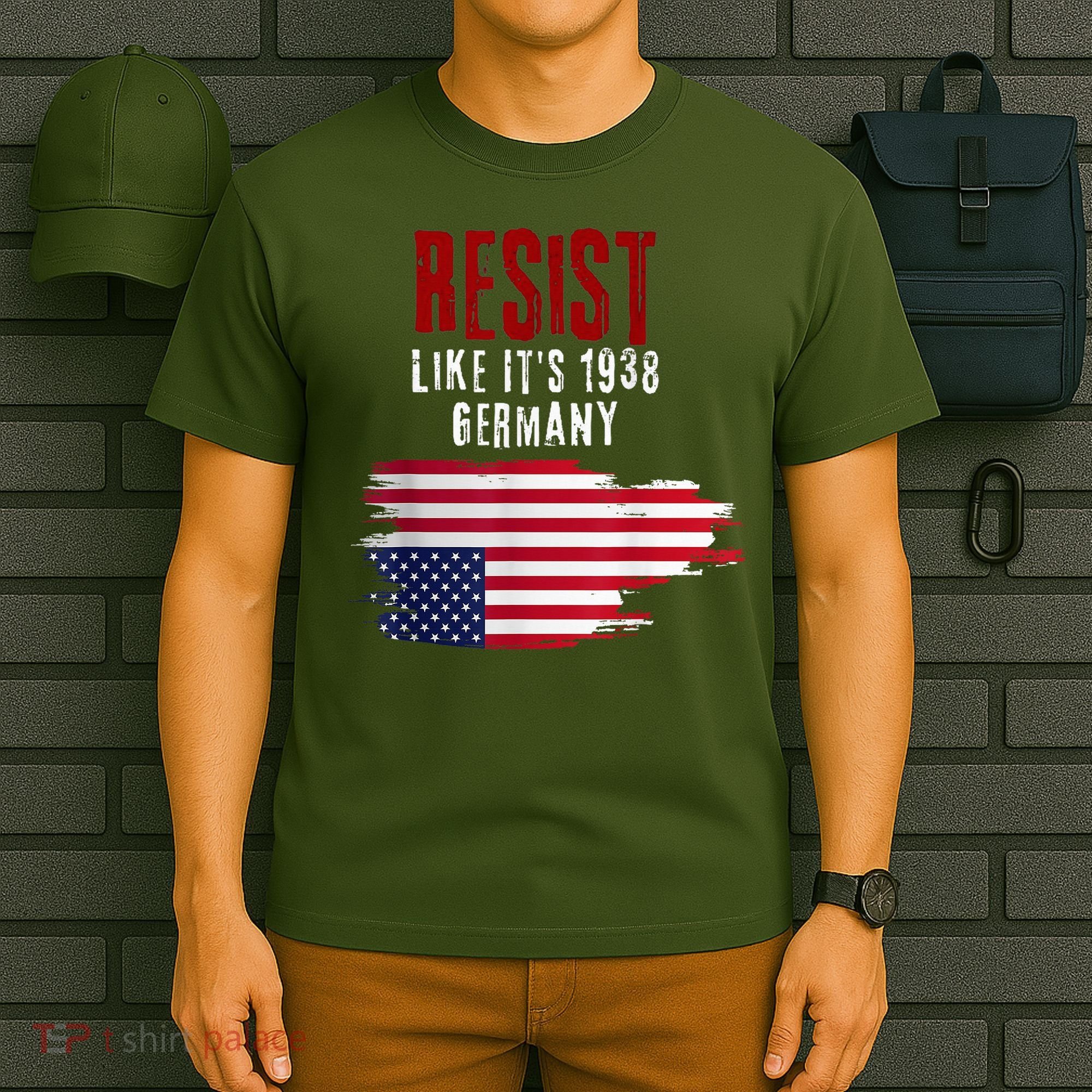 Vintage Resist Like It'S 1938 Germany Flag T-Shirt