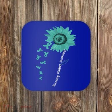 Vintage Recovery Matters Awareness Gift Coaster