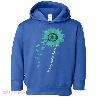 Vintage Recovery Matters Awareness Gift Toddler Hoodie