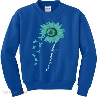 Vintage Recovery Matters Awareness Gift Kids Sweatshirt