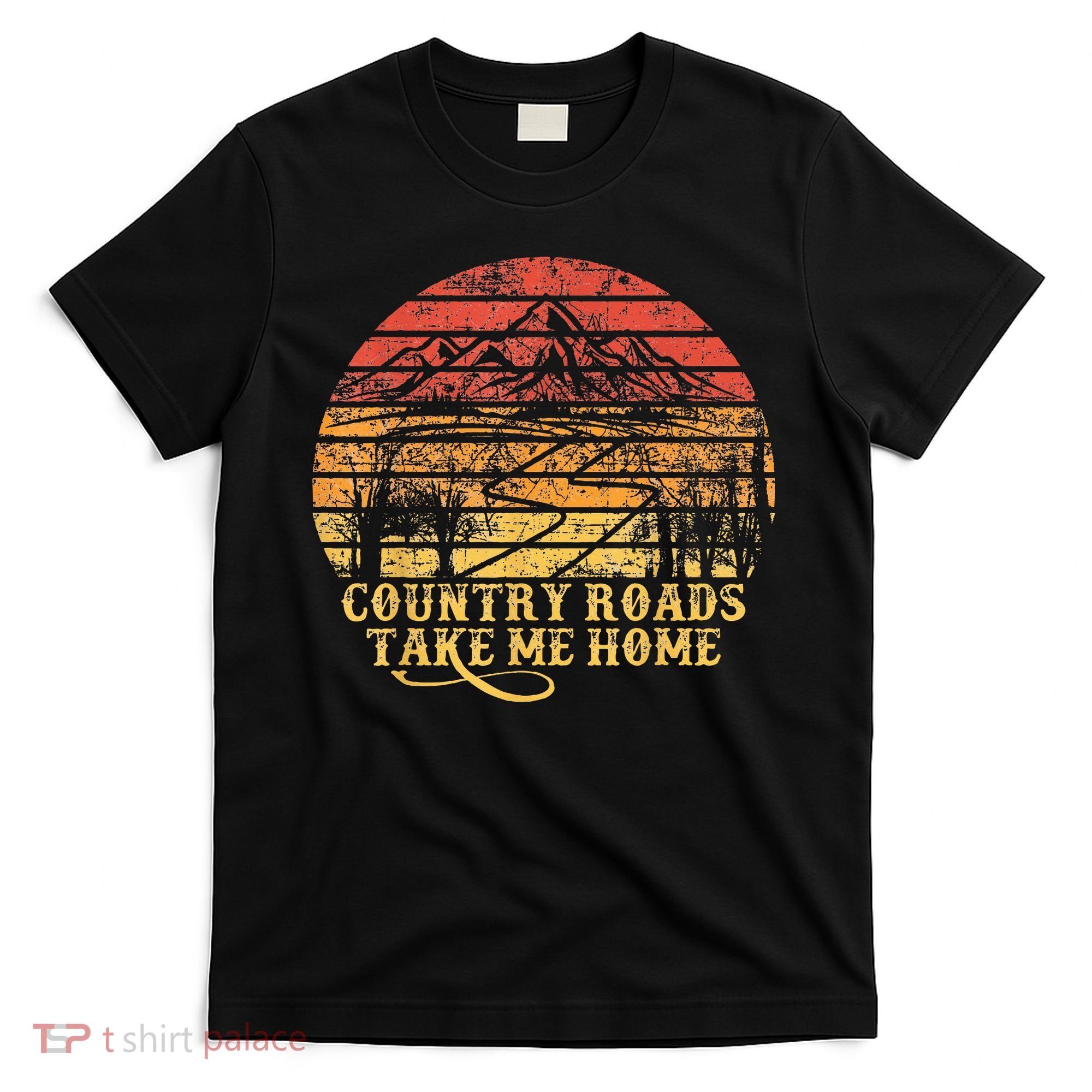 Vintage Retro Music Fans Country Roads Take Me Home T-Shirt