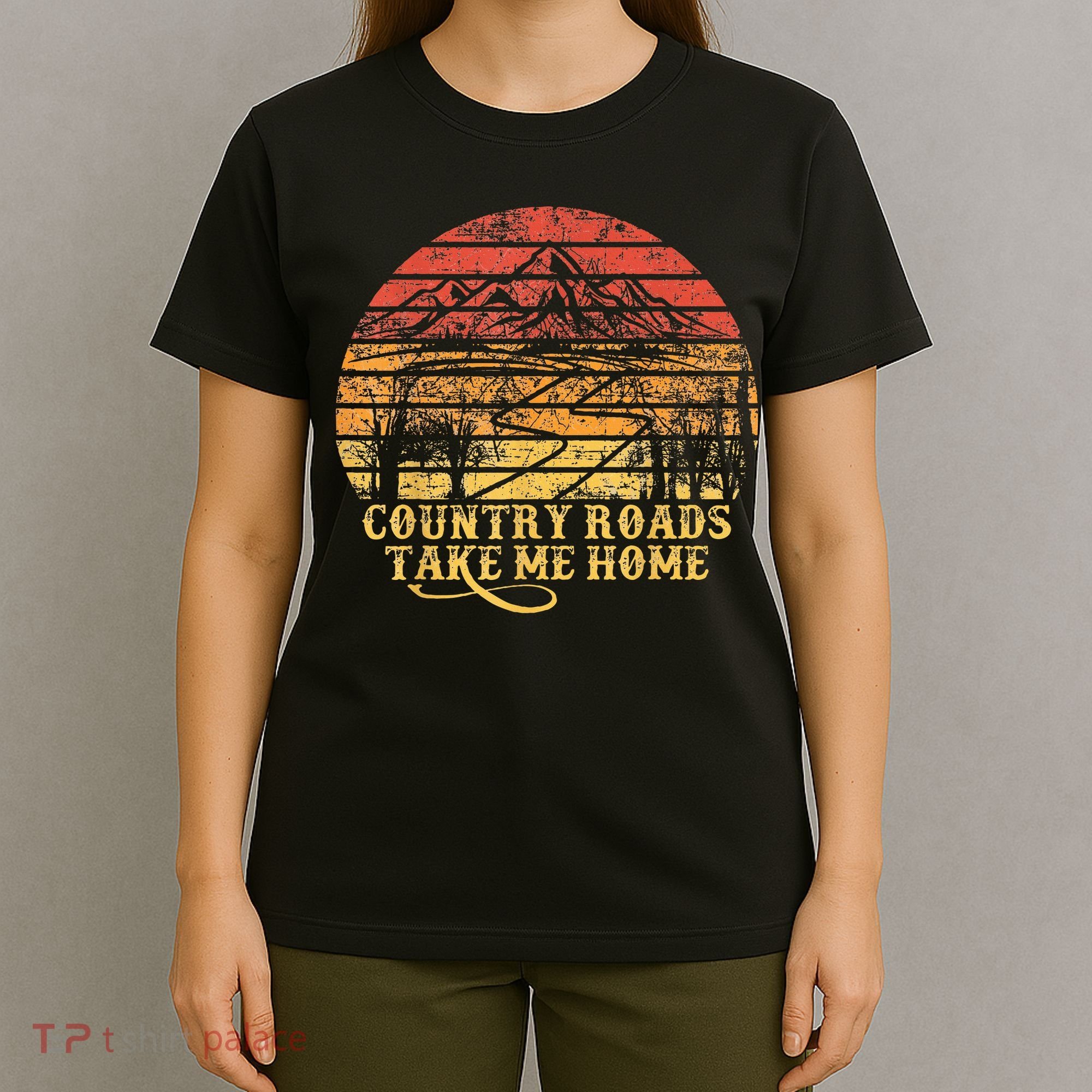 Vintage Retro Music Fans Country Roads Take Me Home T-Shirt