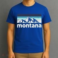 Vintage Retro Montana Mountain Adventure Outdoor Big Sky Funny Gift T-Shirt thumb 3