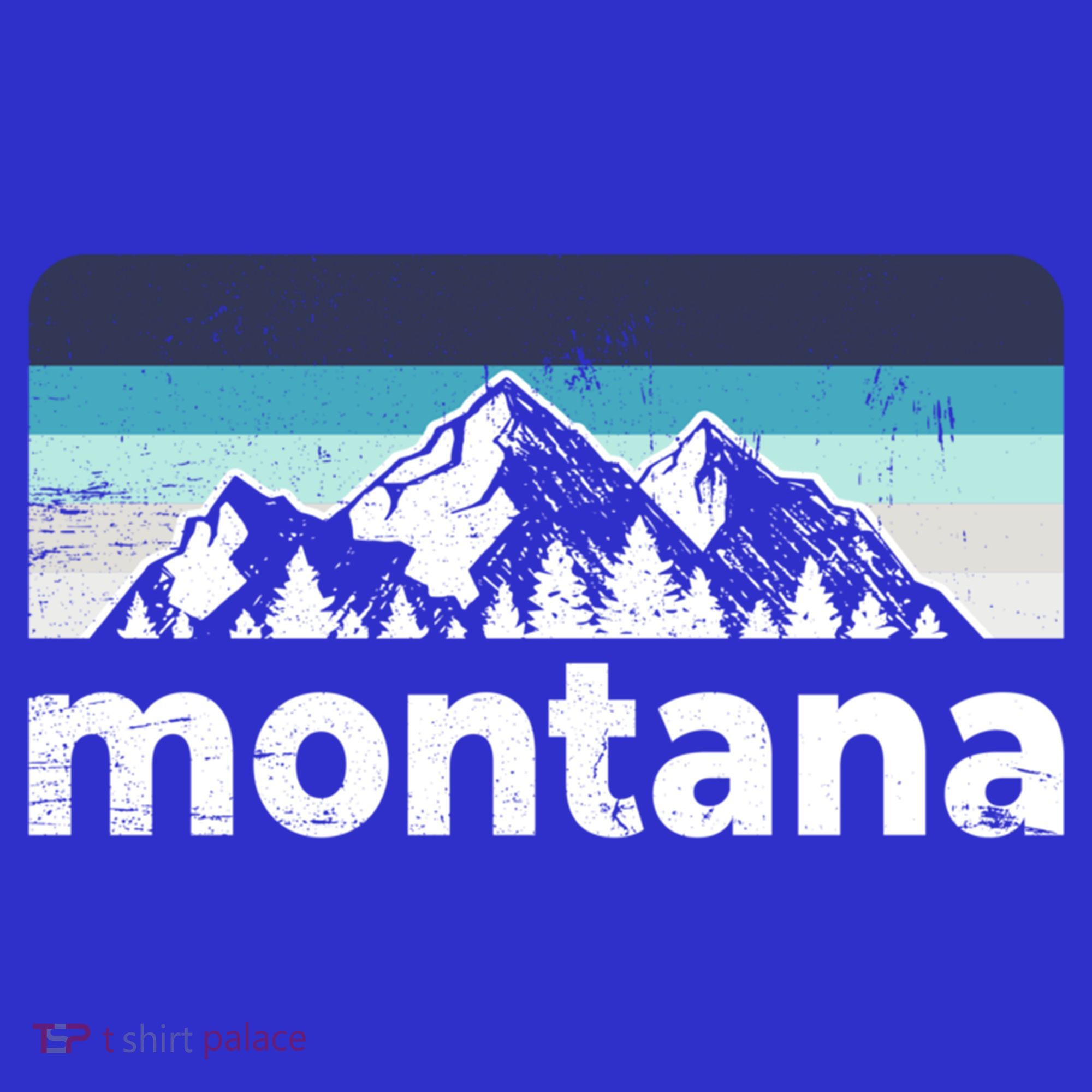 Vintage Retro Montana Mountain Adventure Outdoor Big Sky Funny Gift T-Shirt