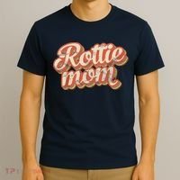 Vintage Rottweiler Mom Gift Rott Dog Lover Pet Rottie Mama T-Shirt thumb 3
