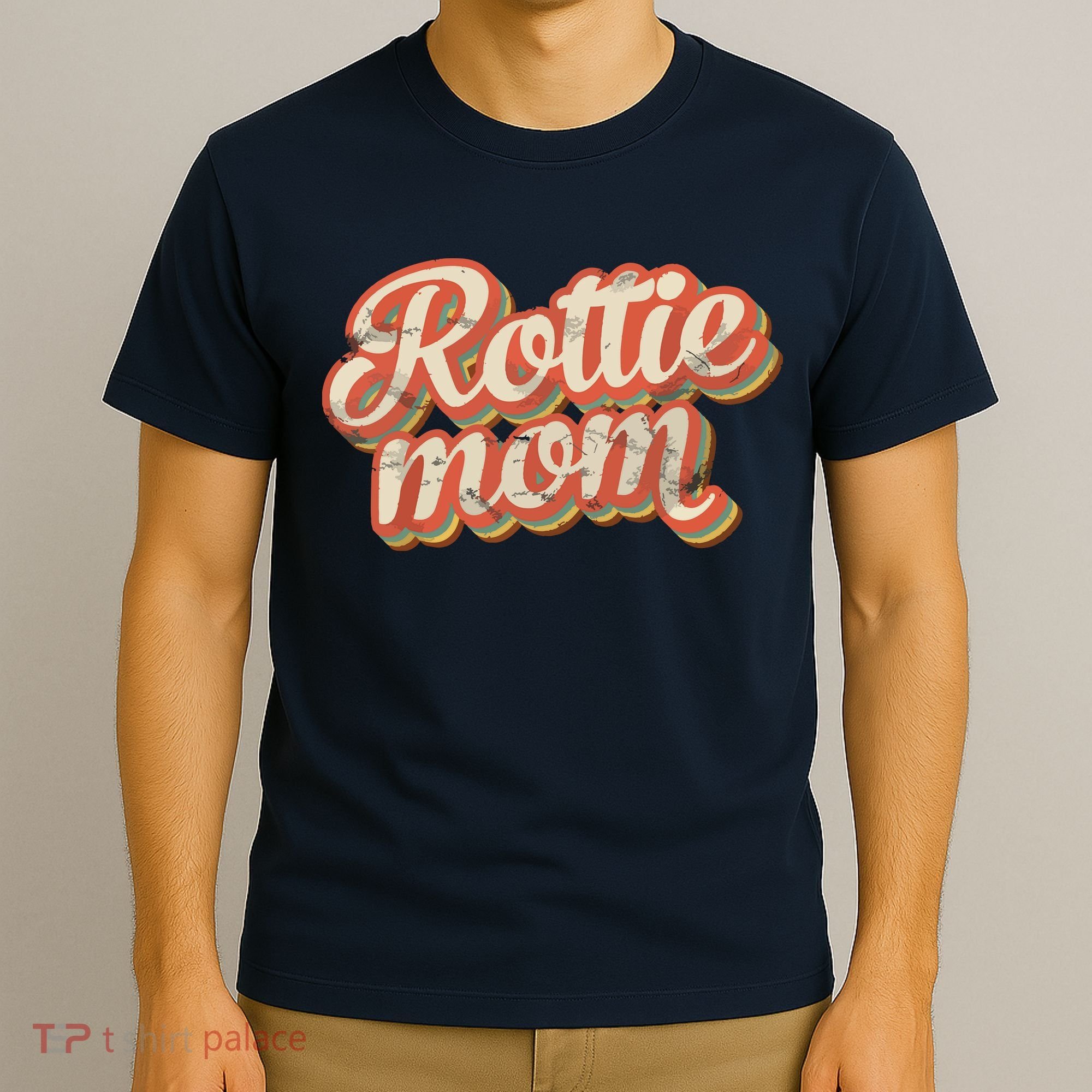 Vintage Rottweiler Mom Gift Rott Dog Lover Pet Rottie Mama T-Shirt