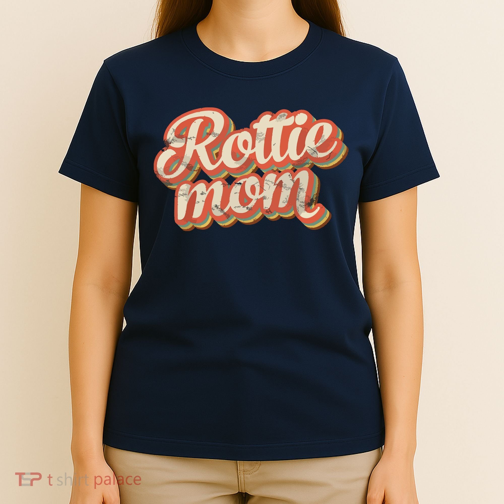 Vintage Rottweiler Mom Gift Rott Dog Lover Pet Rottie Mama T-Shirt