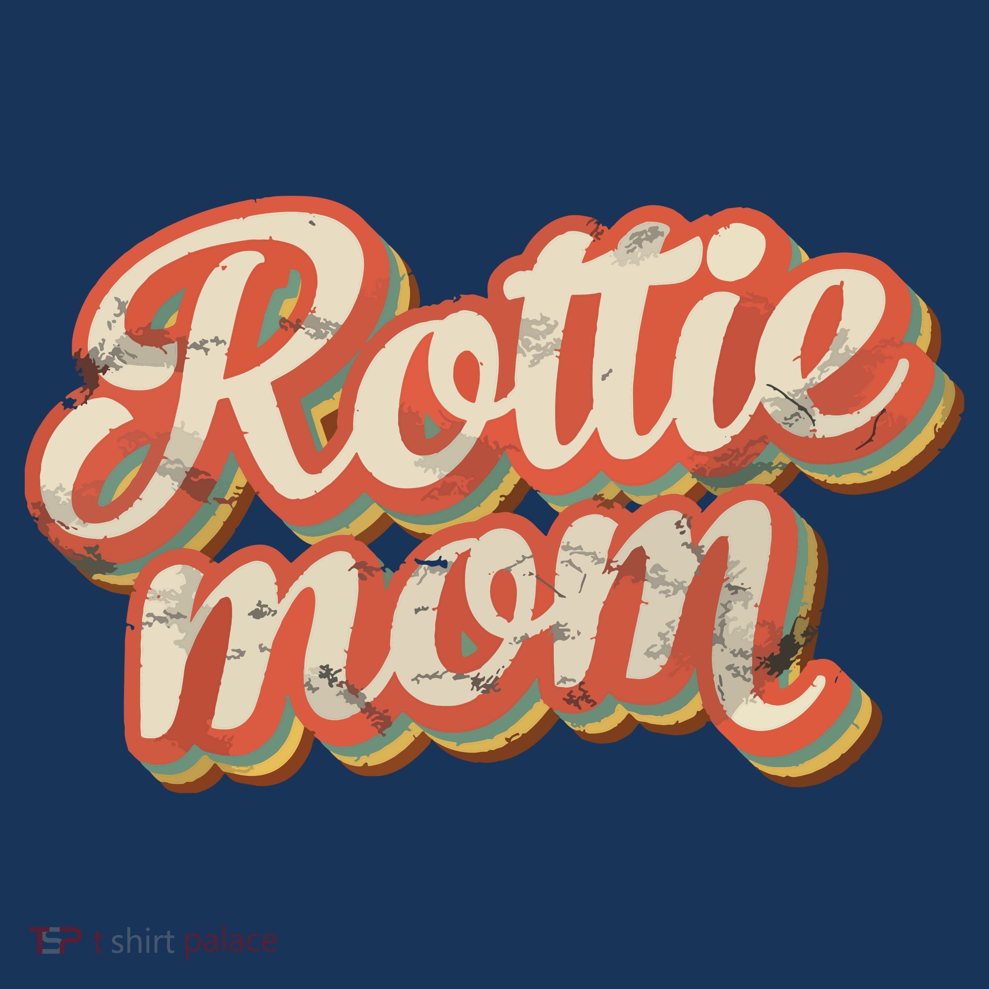 Vintage Rottweiler Mom Gift Rott Dog Lover Pet Rottie Mama T-Shirt