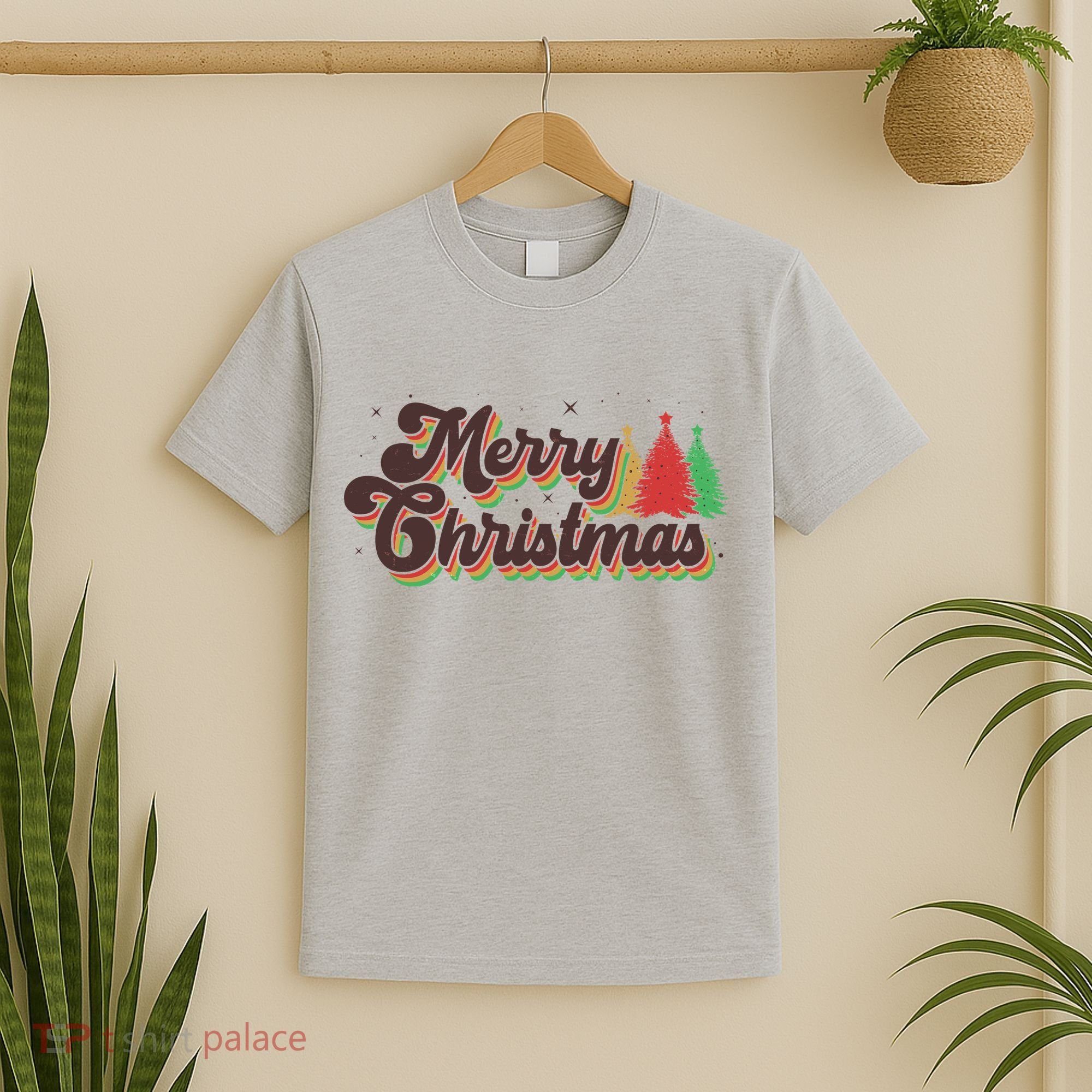 Vintage Retro Merry Christmas T-Shirt