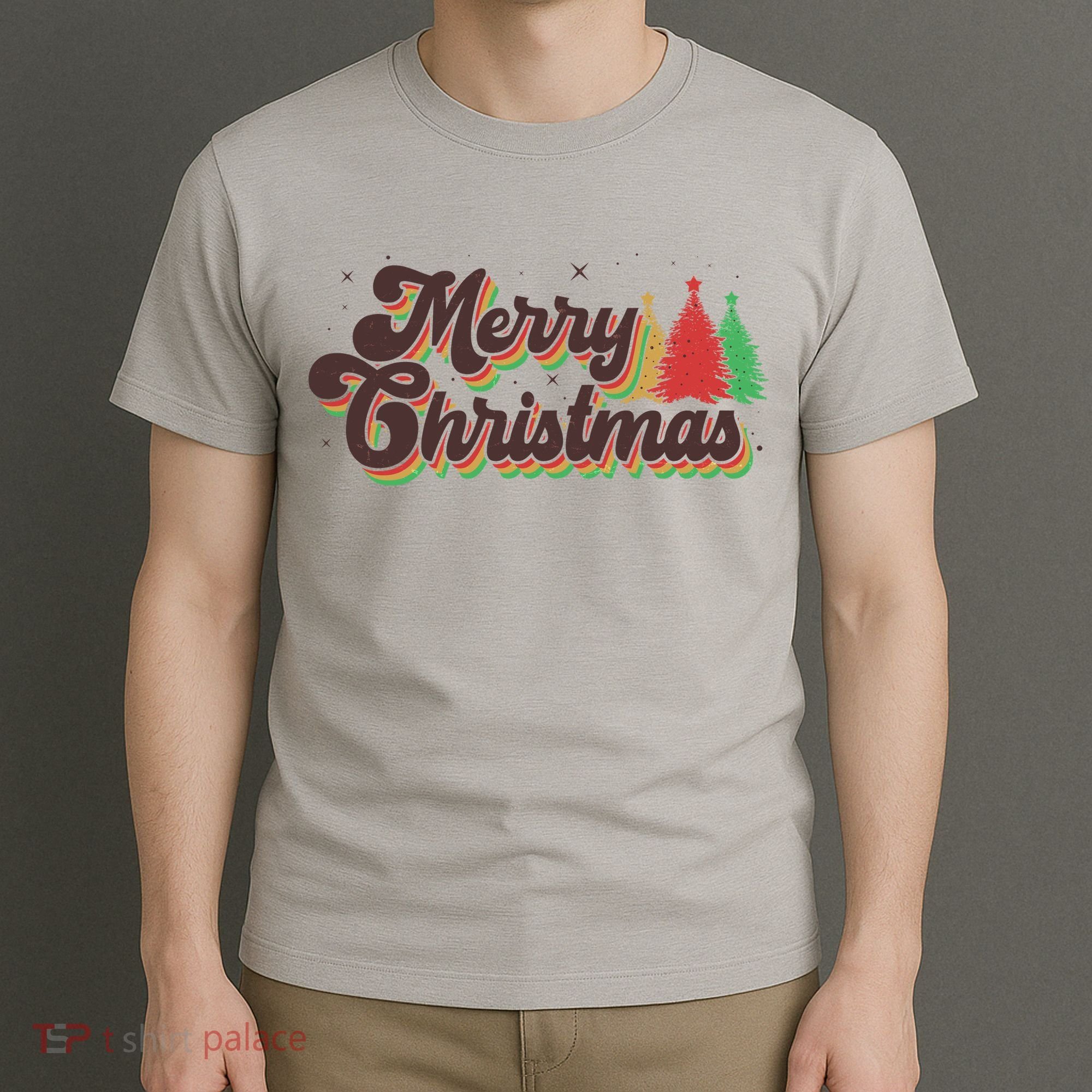 Vintage Retro Merry Christmas T-Shirt