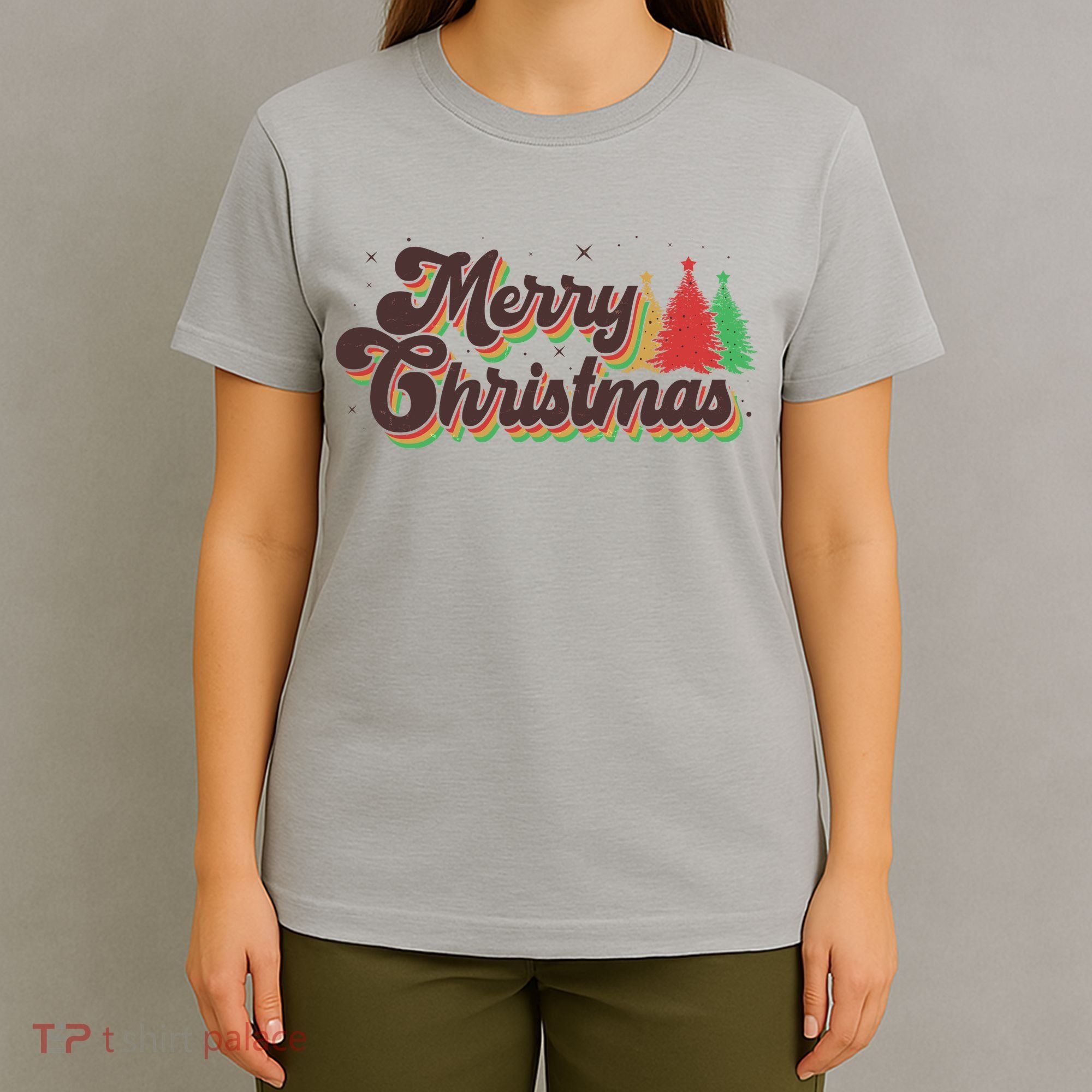 Vintage Retro Merry Christmas T-Shirt
