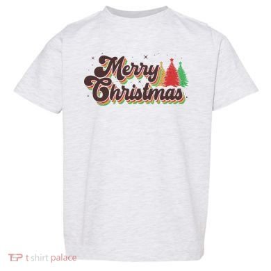 Vintage Retro Merry Christmas Toddler T-Shirt
